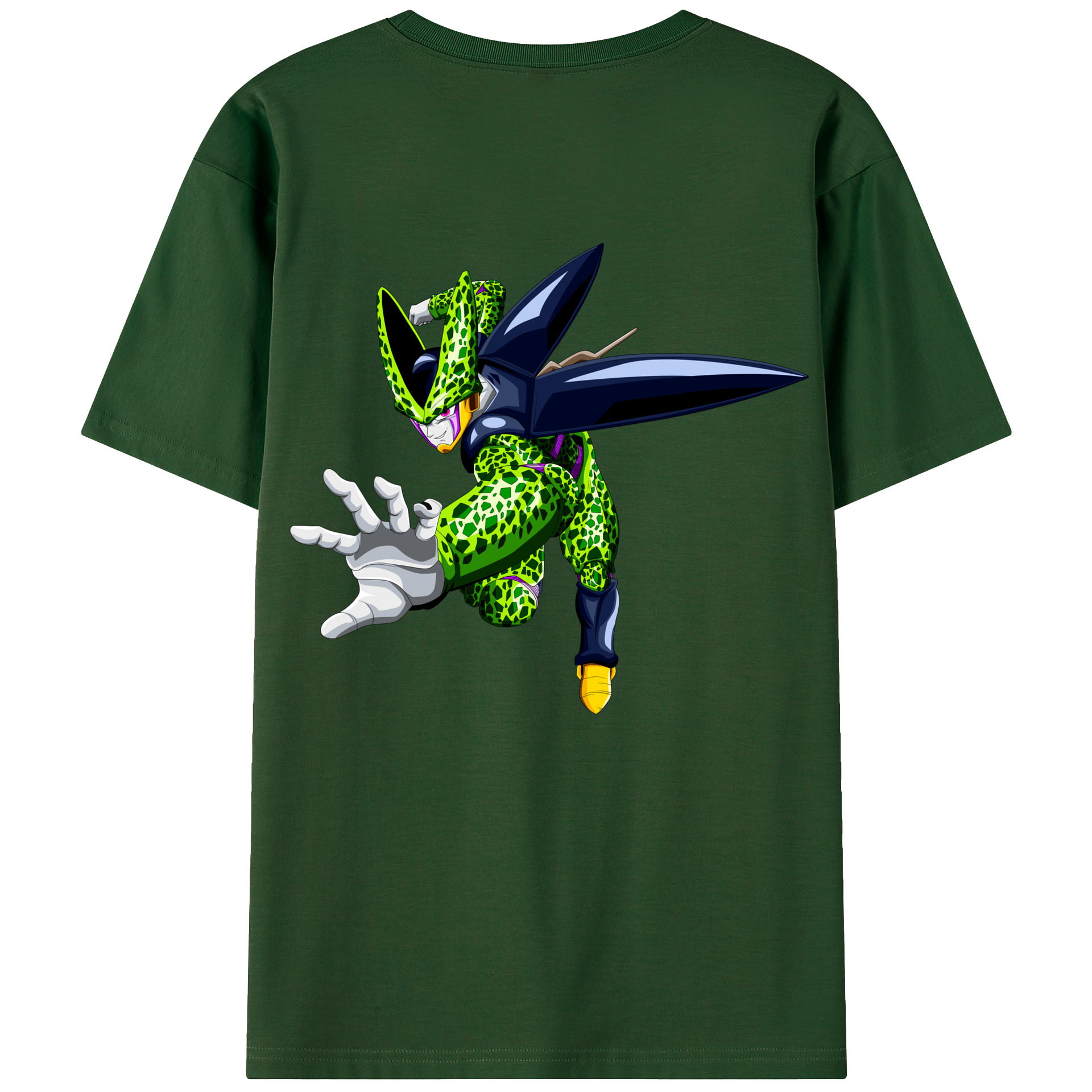（画像用） ドラゴンボール セル DRAGON BALL Cell 綿100％半袖Tシャツ（背面プリント）